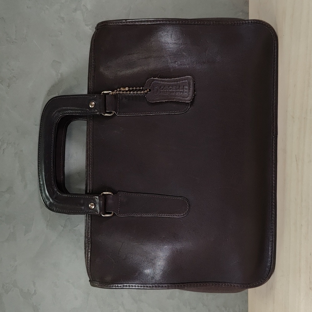 Dorcelle vintage leather purse satchel briefcase
